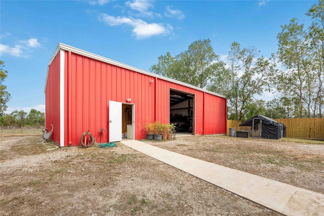 view of outdoor structure