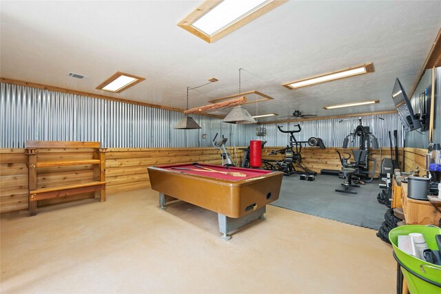 game room featuring pool table