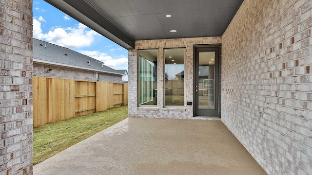 exterior space with a patio area