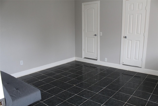 view of tiled spare room