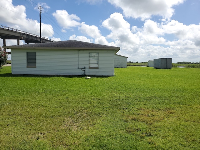 exterior space with a lawn