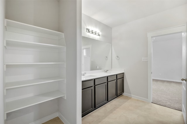 bathroom with vanity