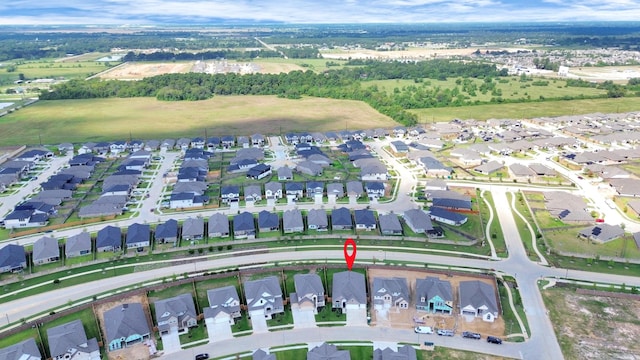 drone / aerial view with a residential view