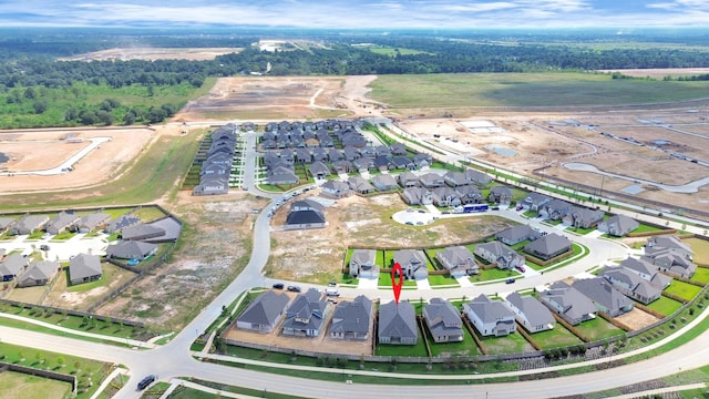 drone / aerial view with a residential view