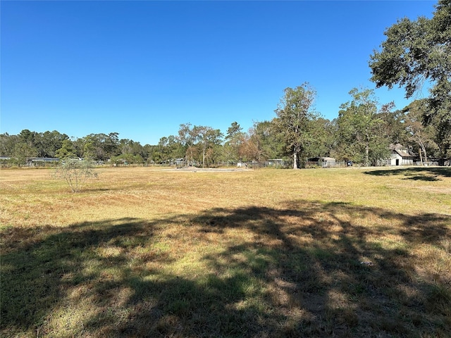 view of yard featuring a rural view