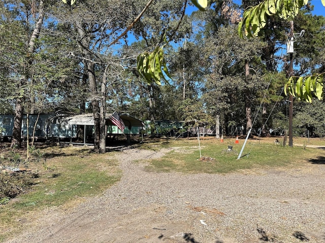 exterior space featuring driveway