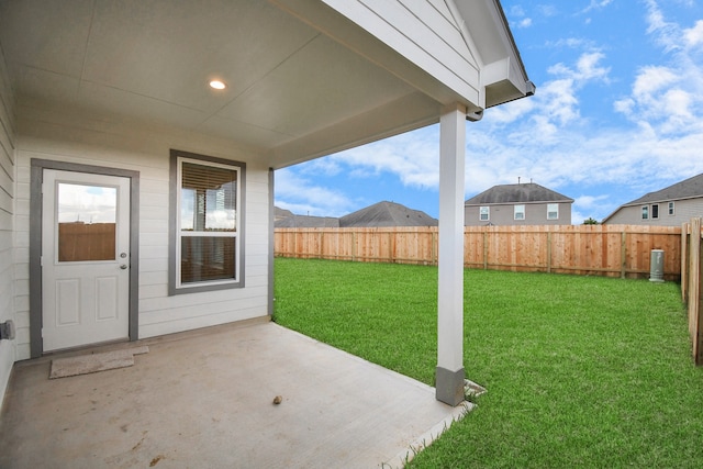 exterior space with a patio area