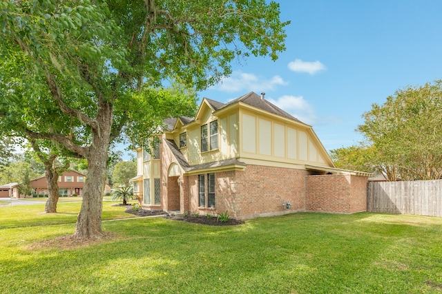 exterior space featuring a lawn