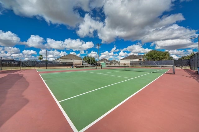 view of tennis court