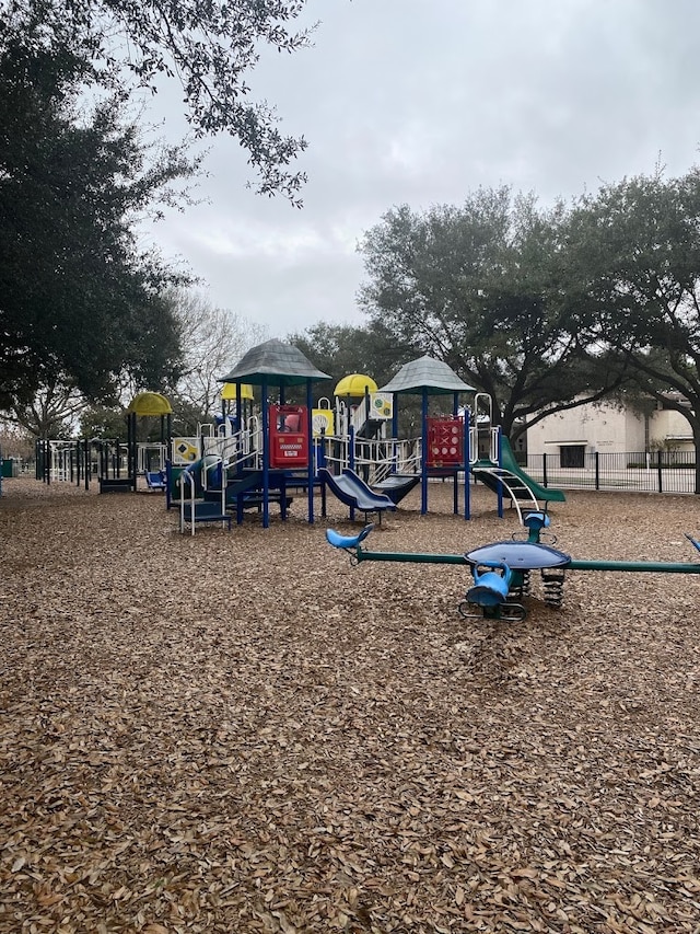 view of jungle gym