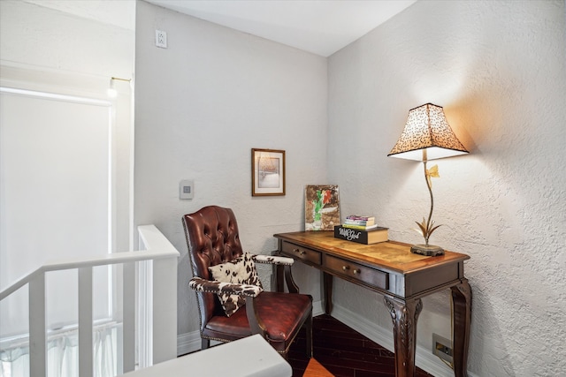 office featuring hardwood / wood-style flooring