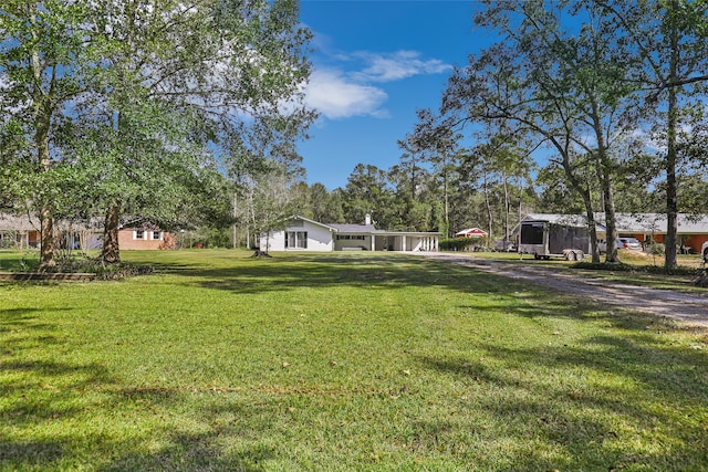 view of yard