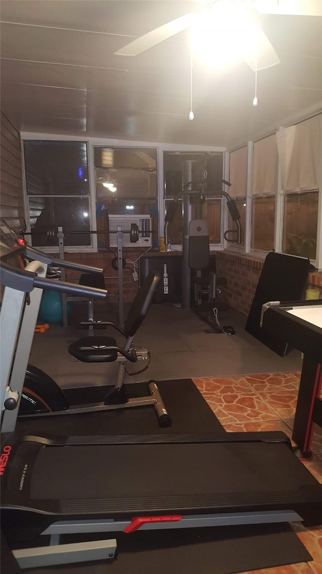 view of workout area