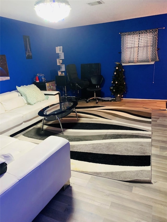 bedroom featuring hardwood / wood-style flooring