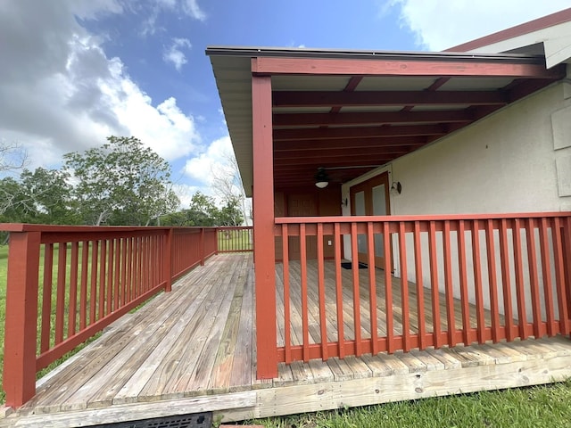 view of wooden terrace