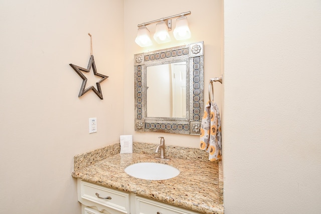 bathroom featuring vanity