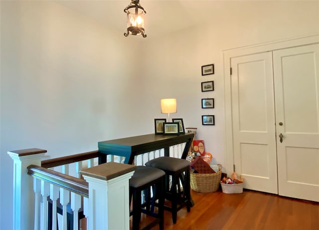 dining room featuring wood-type flooring