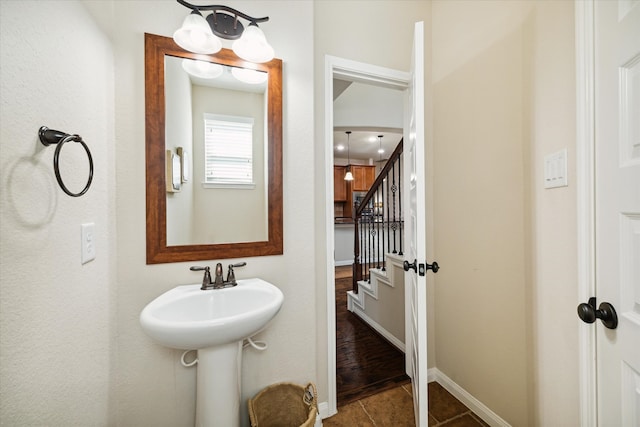 bathroom featuring sink and tile patterned floors