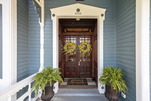 view of property entrance