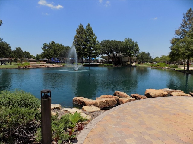 view of water feature