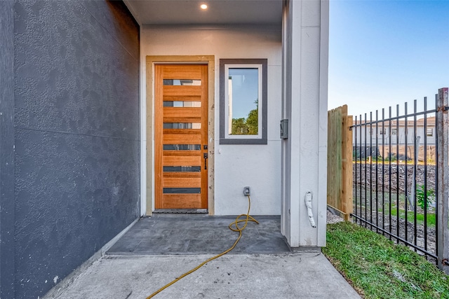 view of property entrance