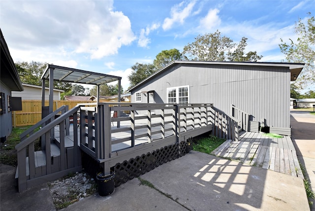 exterior space featuring a pergola