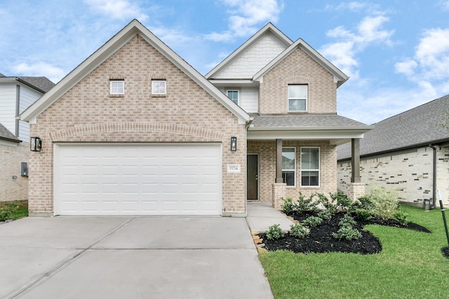 15714 Walnut Leaf Ln, Cypress, TX 77429 - view of front facade featuring a front lawn and a garage