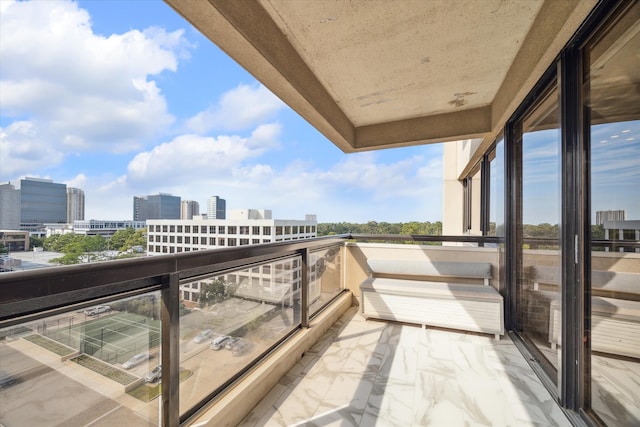 view of balcony