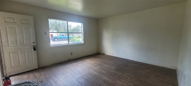 entrance foyer with dark wood-type flooring