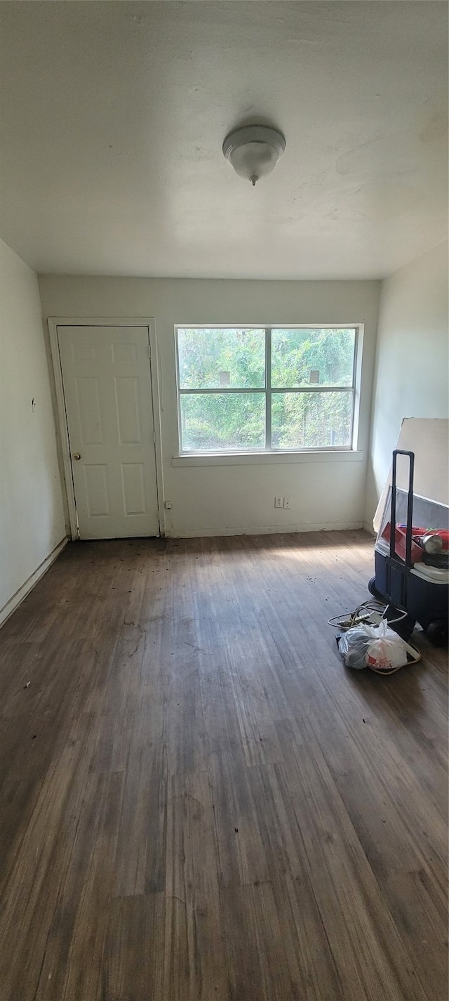 interior space featuring dark hardwood / wood-style floors