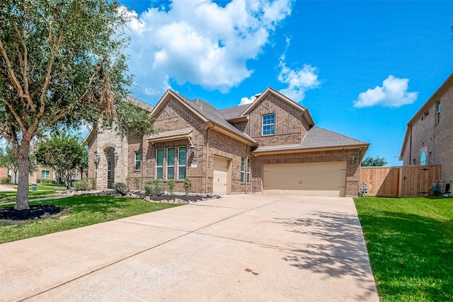 view of front of home featuring a front yard