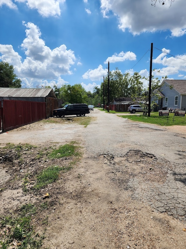 view of road