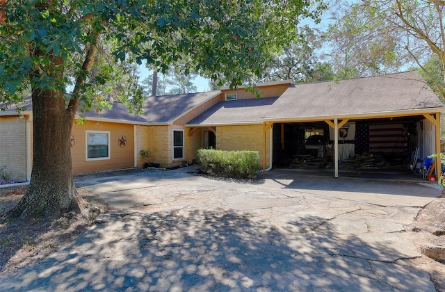 view of ranch-style home