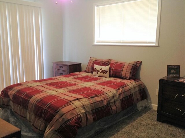 bedroom with carpet floors