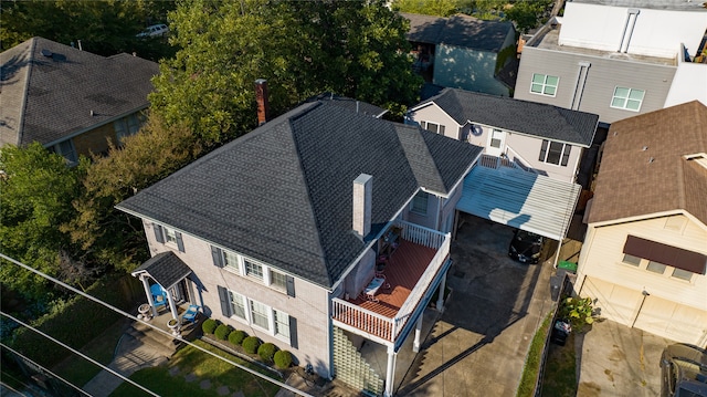 birds eye view of property