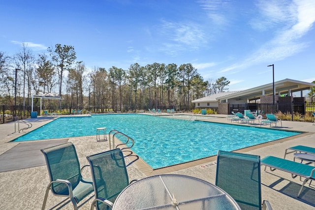 view of pool with a patio