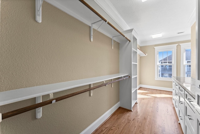 501 Cordell St, Houston, TX 77009 - spacious closet with light wood-style floors
