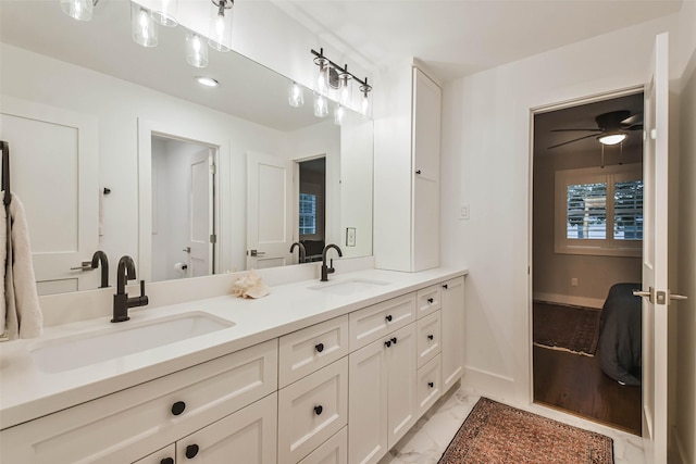 bathroom with vanity