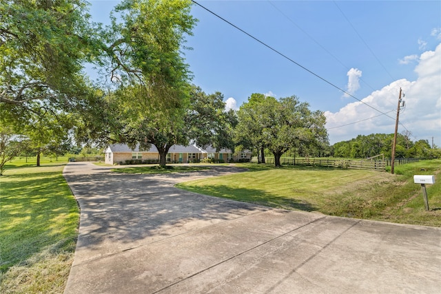 exterior space with a lawn