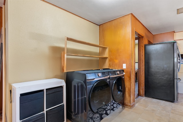 laundry room featuring washer and dryer