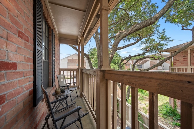 view of balcony