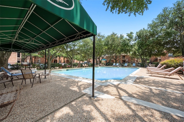 view of pool with a patio