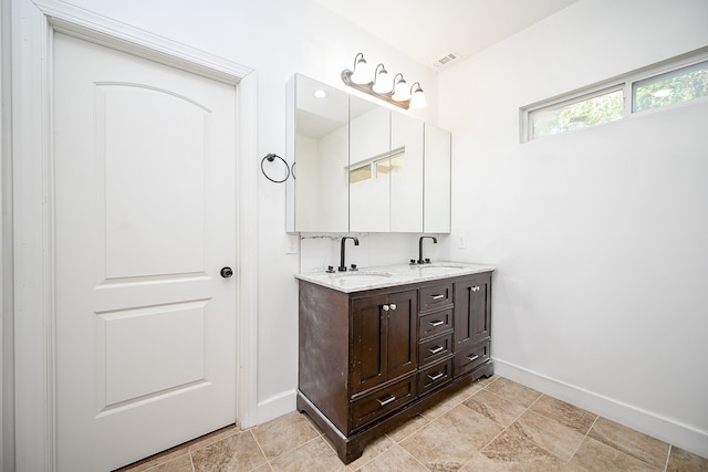 bathroom with vanity