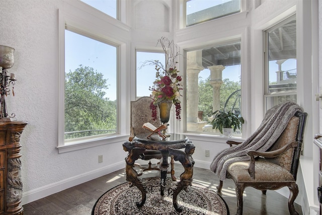 view of sunroom