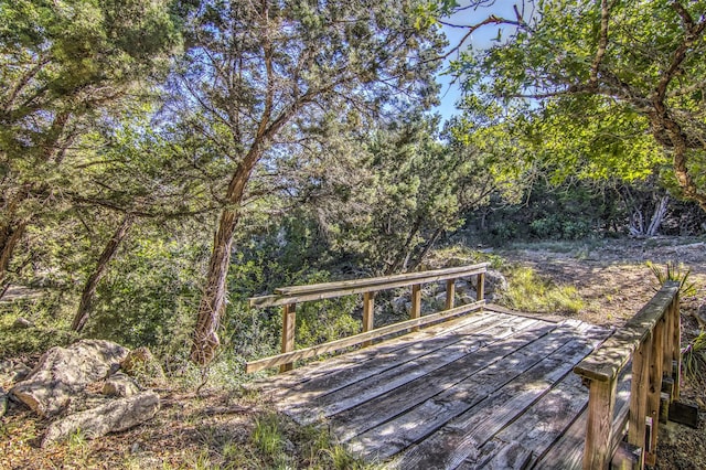 9469 Canyon Mist, Helotes, TX 78023 - view of wooden deck