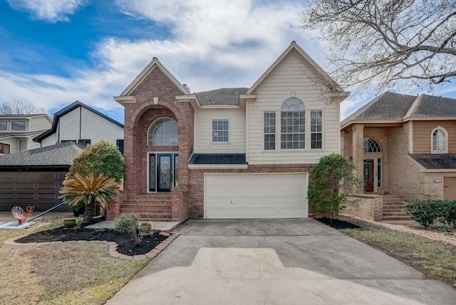 view of front of home featuring a garage