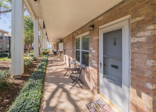 view of patio / terrace with covered porch