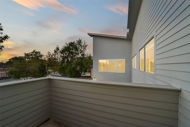 view of balcony