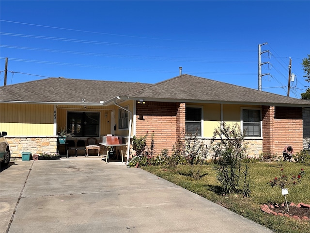 view of ranch-style house