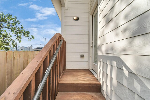 view of stairs